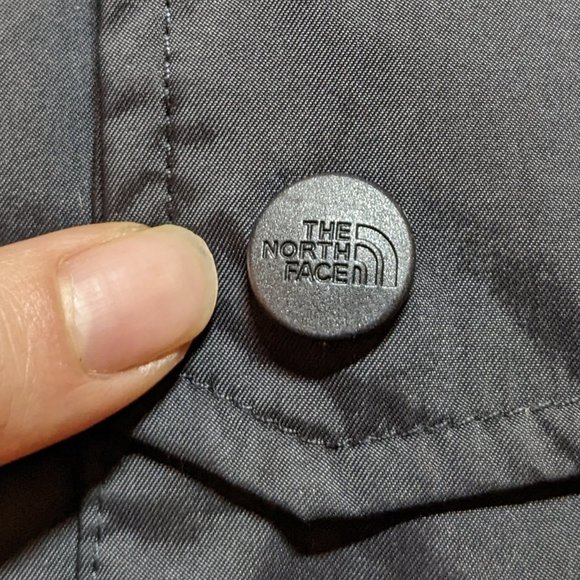 The North Face Black Long Windbreaker Rain Jacket Hood Size Large - Picture 5 of 10